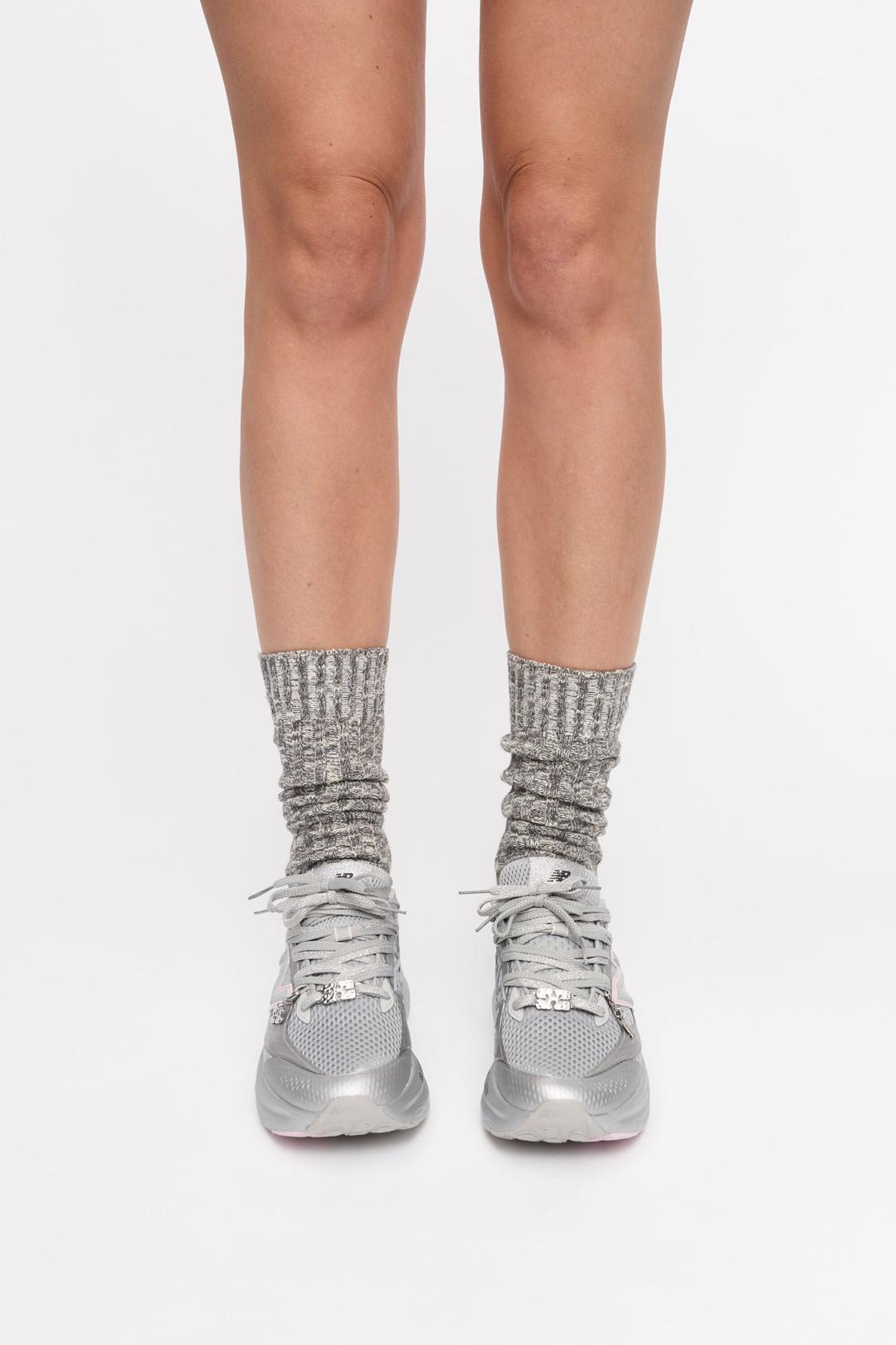 GANNI x New Balance Silver and Pink FFT Trainers