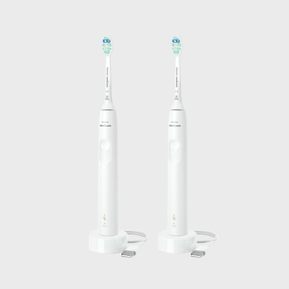 PHILIPS 필립스 소닉케어 3100 시리즈 더블핸들 화이트 HX3675/23