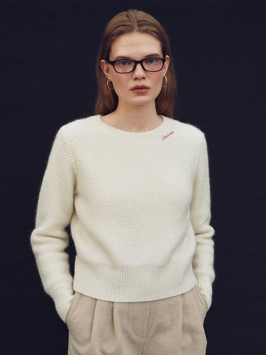 Elsie both-sides knit (Ivory)