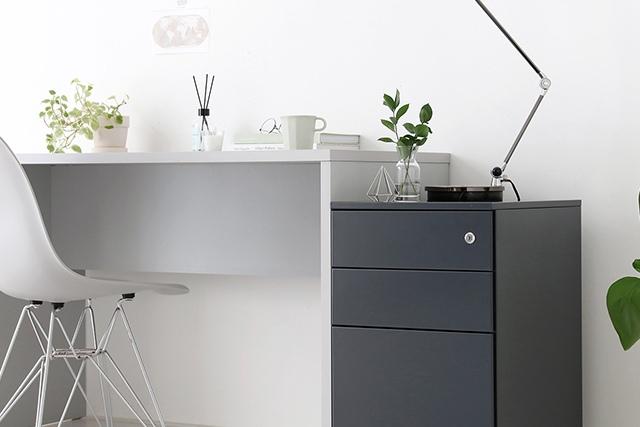 잠금서랍장 이동식 사무실서랍장 개인사물함 철제수납함 보조서랍장