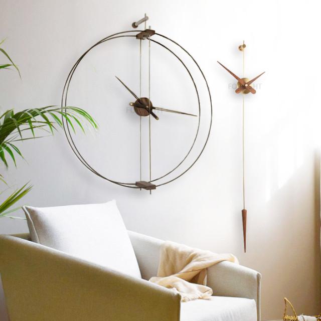 포라이트 노먼 바르셀로나 푼토 뉴안다 손예진 무소음 예쁜 인테리어 엔틱 거실 벽걸이 노몬 벽시계