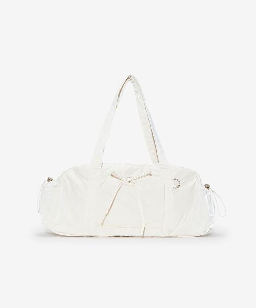 NBGCEFW701 / 글로시 리본 더플백 (WHITE)