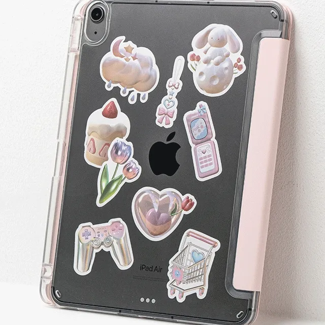 [사은품] 아이패드 투명 하드케이스 종이질감 풀커버 강화유리 액정 필름 애플 펜슬 메탈 펜촉 거치대 프로 미니 에어 8.3/10.2/10.5/10.9/11/12.9 DIY 스티커