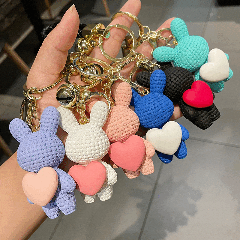 [1+1할인] 도리미 심장 쿵쾅쿵쾅 토끼 스트랩 키링