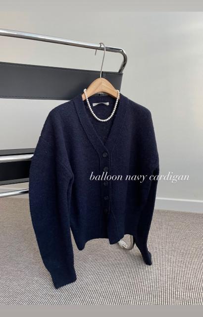wwave 벌룬가디건 울카디건 크롭가디건 더블웨이브