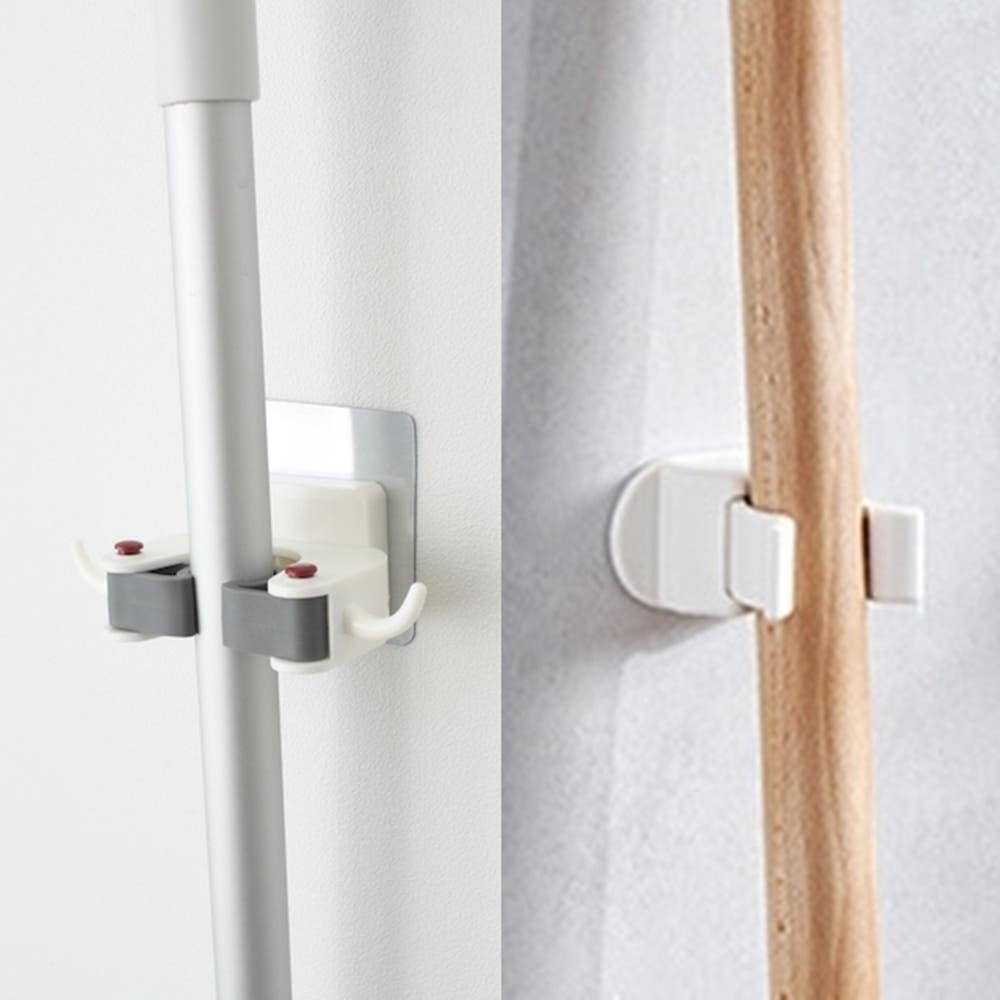 다목적 청소도구 정리 밀대 홀더 화장실 청소용품 대걸레걸이 고리