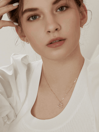 [14K] 월계관 목걸이