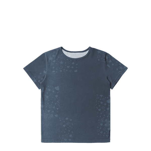 TMV X DEINET LOGO BLOCK T-SHIRTS IN CHARCOAL