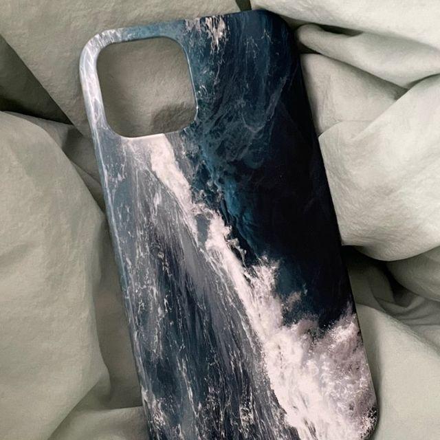 Blue Wave Glossy Case 파란 파도 아이폰 갤럭시 케이스