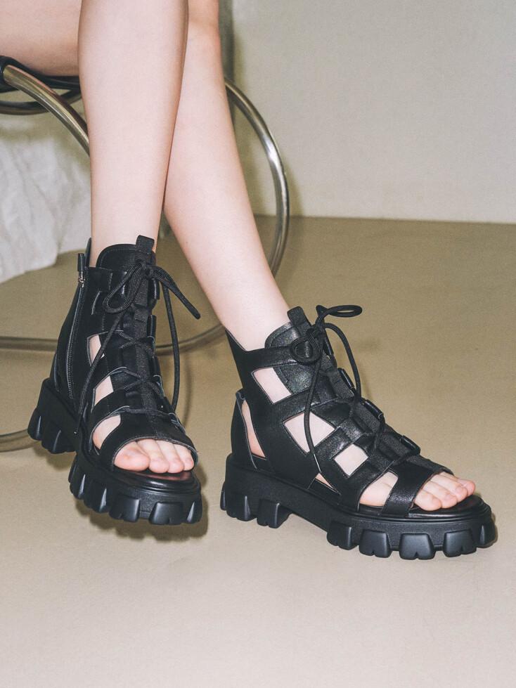 레이스업 글레디에이터 샌들 412424019 (5cm/1colors)