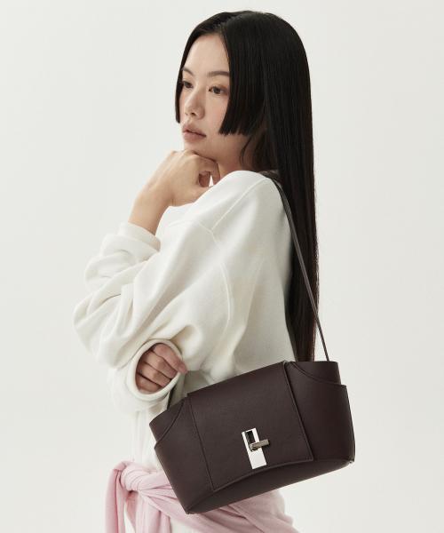 테스 숄더백(버건디)