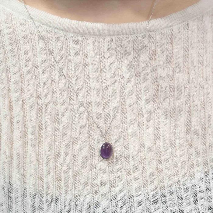 HR 11N_Amethyst Necklace (Silver 925)