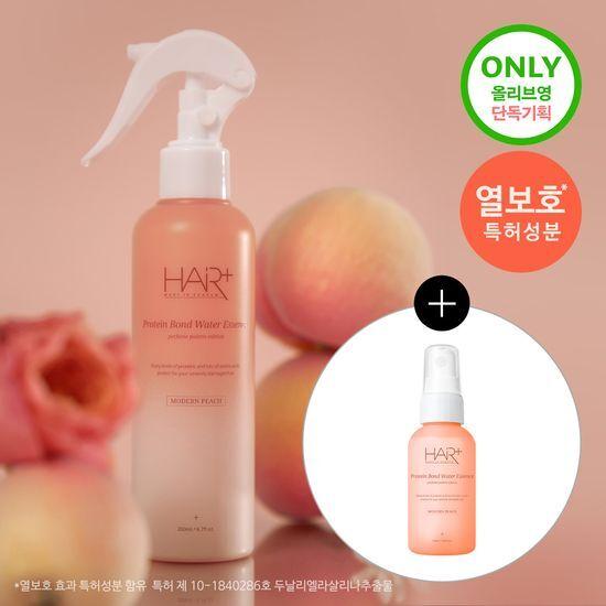 [단독기획/NEW] 헤어플러스 단백질 본드 워터에센스 모던피치 증정기획(200ml+50ml)