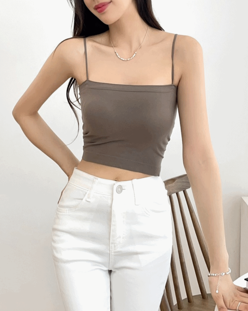 1+1 롱&숏 이너 베이직 슬림핏 끈나시