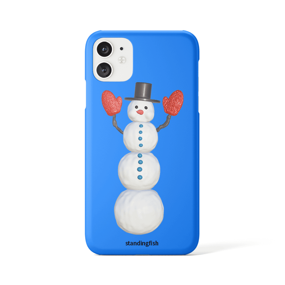 tall snowman phone case_matt hard