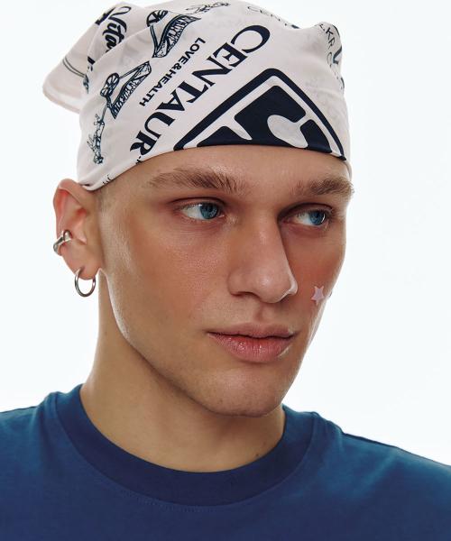 CENTAUR ARCHIVE SMALL BANDANA_CREAM