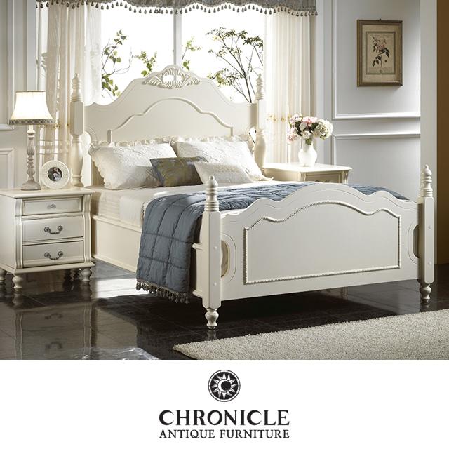 크로니클 화이트 엔틱침대 수입가구 예쁜침대