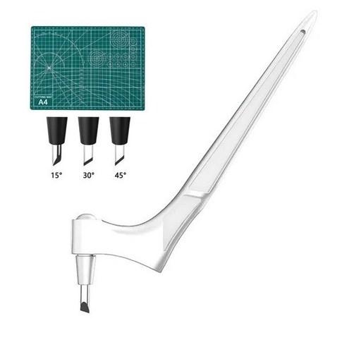 가죽공예칼 자이로 컷 공예 도구 스테인레스 스틸 자이로 커터 360도 종이 칼 자이로 컷 안전 커터 아트 절단 도구 - 수예소품 | 쿠팡