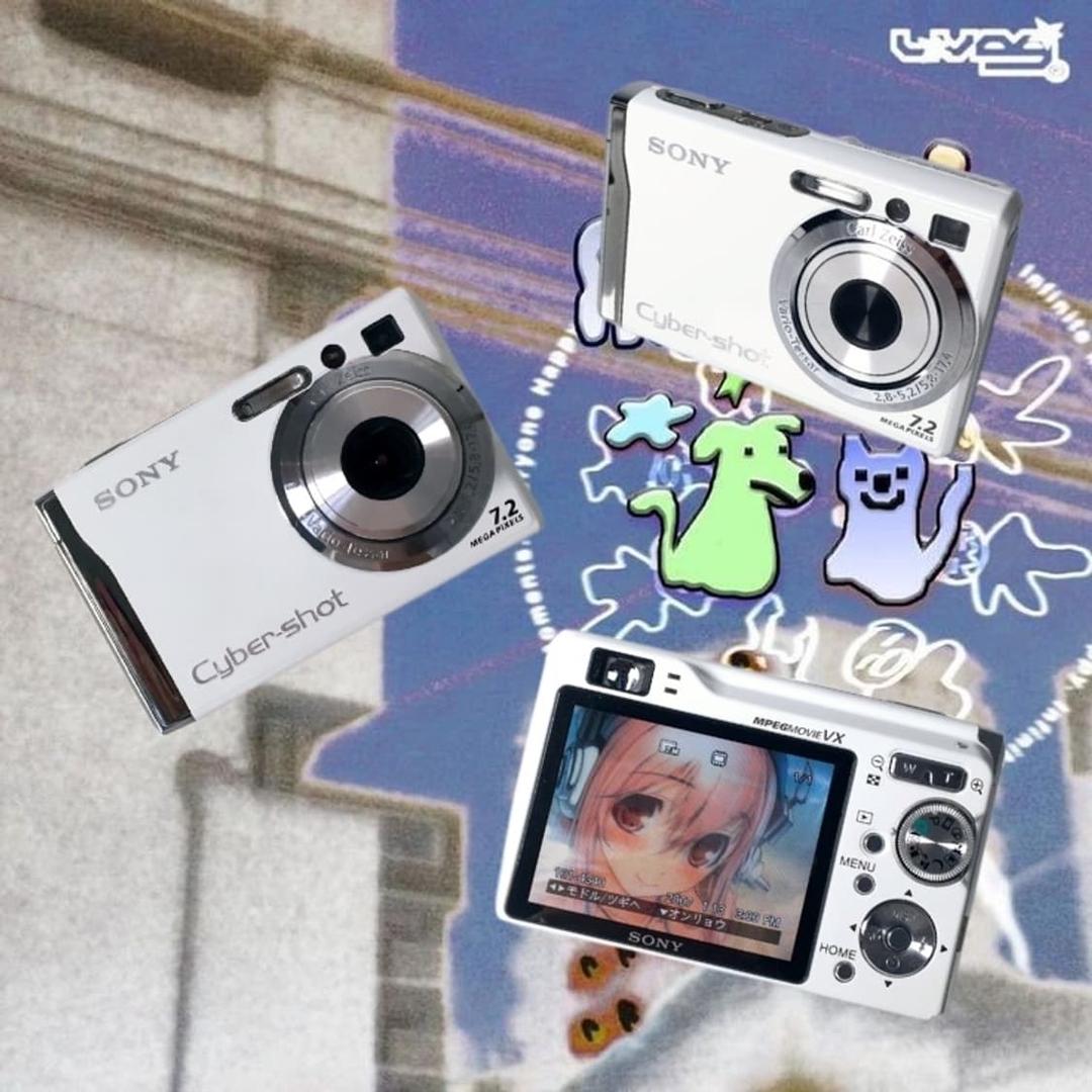 소니 사이버샷 DSC-W80 화이트 빈티지디카  | 후루츠패밀리