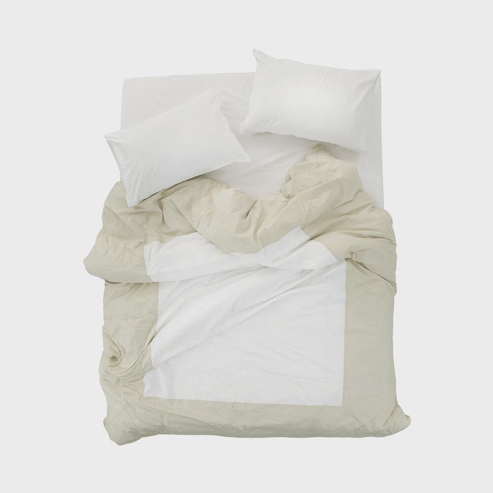 Island duvet cover - ivory / white