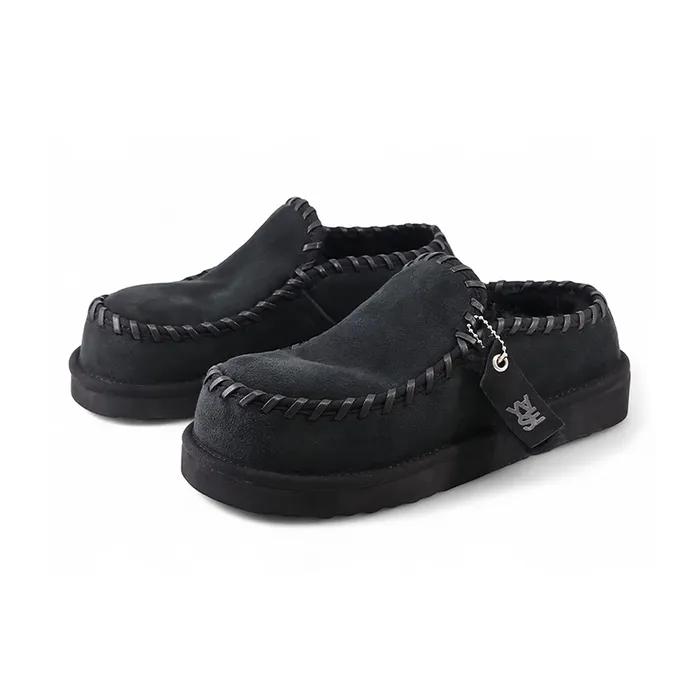 레더스윙 천연양모 클로그 블랙