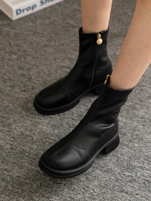 Monday 먼데이 통굽 삭스부츠 4.5cm