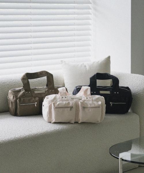 NYLON POCKET DUFFLE BAG (3color)