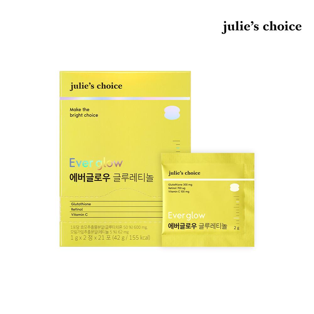 줄리스초이스 글루타치온 레티놀 에버글로우 글루레티놀 21포 1박스