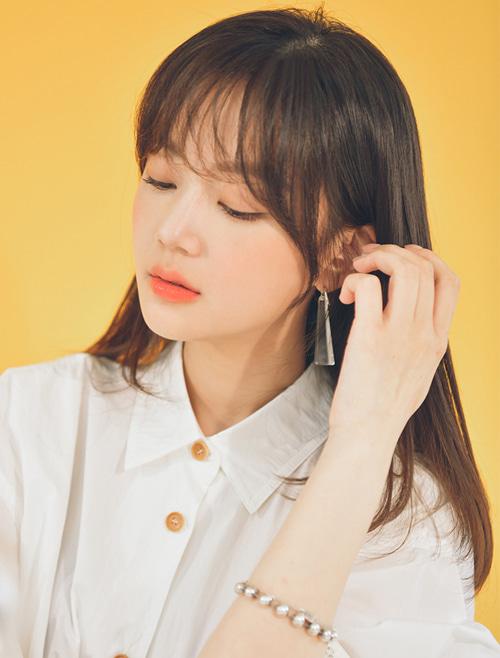 여성 인모 앞머리가발 와이어 시스루 뱅 100%인모