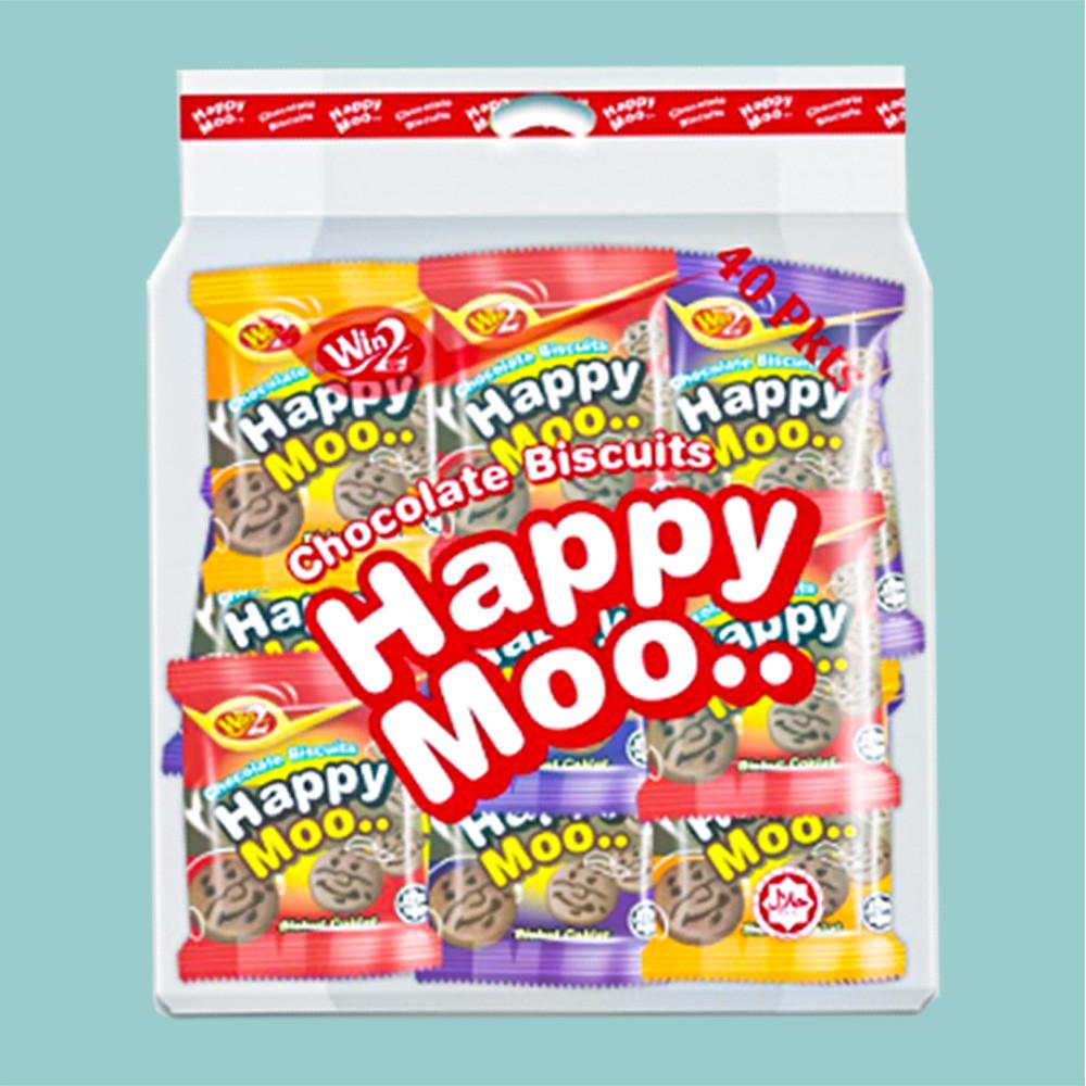 Win2 위니 해피무 초코맛 480g (12g x 40개) 답례품쿠키 대용량 쿠키 [원산지:말레이시아]