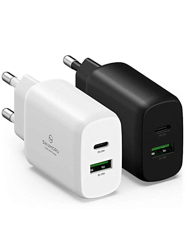 25W 듀얼 PD 3.0 C타입 PPS 고속 충전기 어댑터