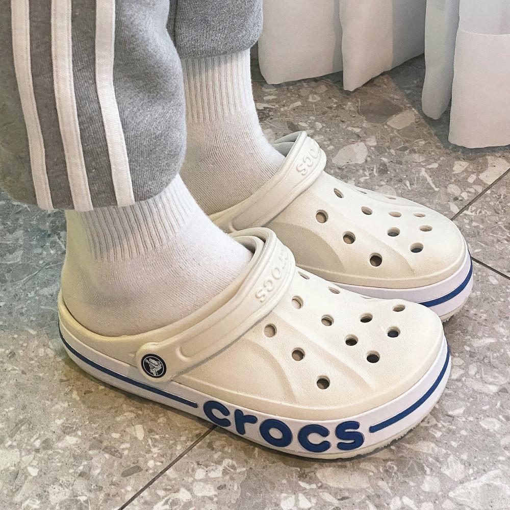 크록스 샌들 바야밴드 클로그 스투코 브라이트 코발트 슬리퍼 (국내매장판)