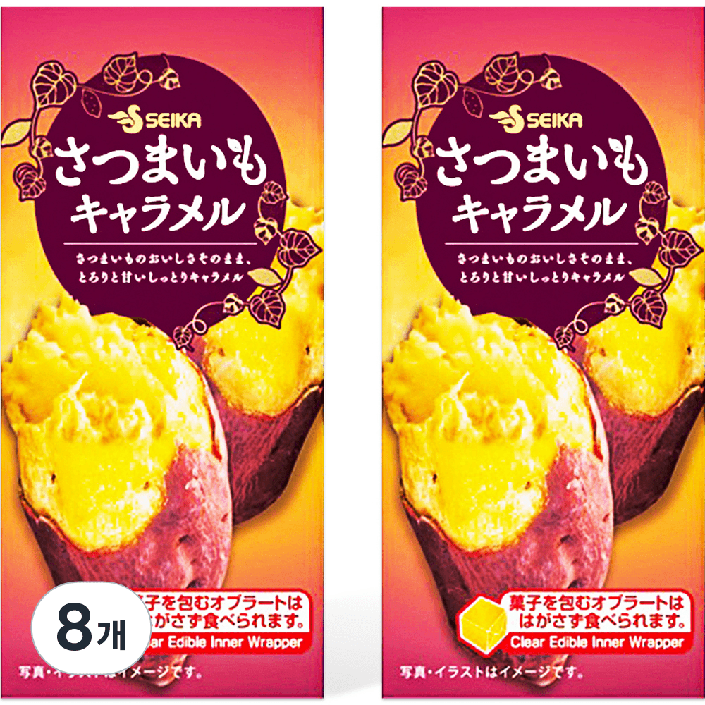 세이카 고구마 모찌 카라멜, 63g, 8개