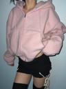 crop fleece hoody