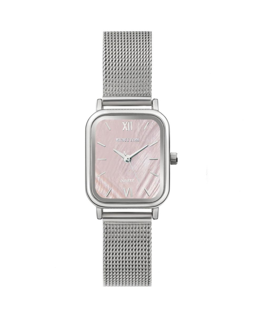 Harbor mesh watch (하버 메쉬 워치) Shell Pink Silver