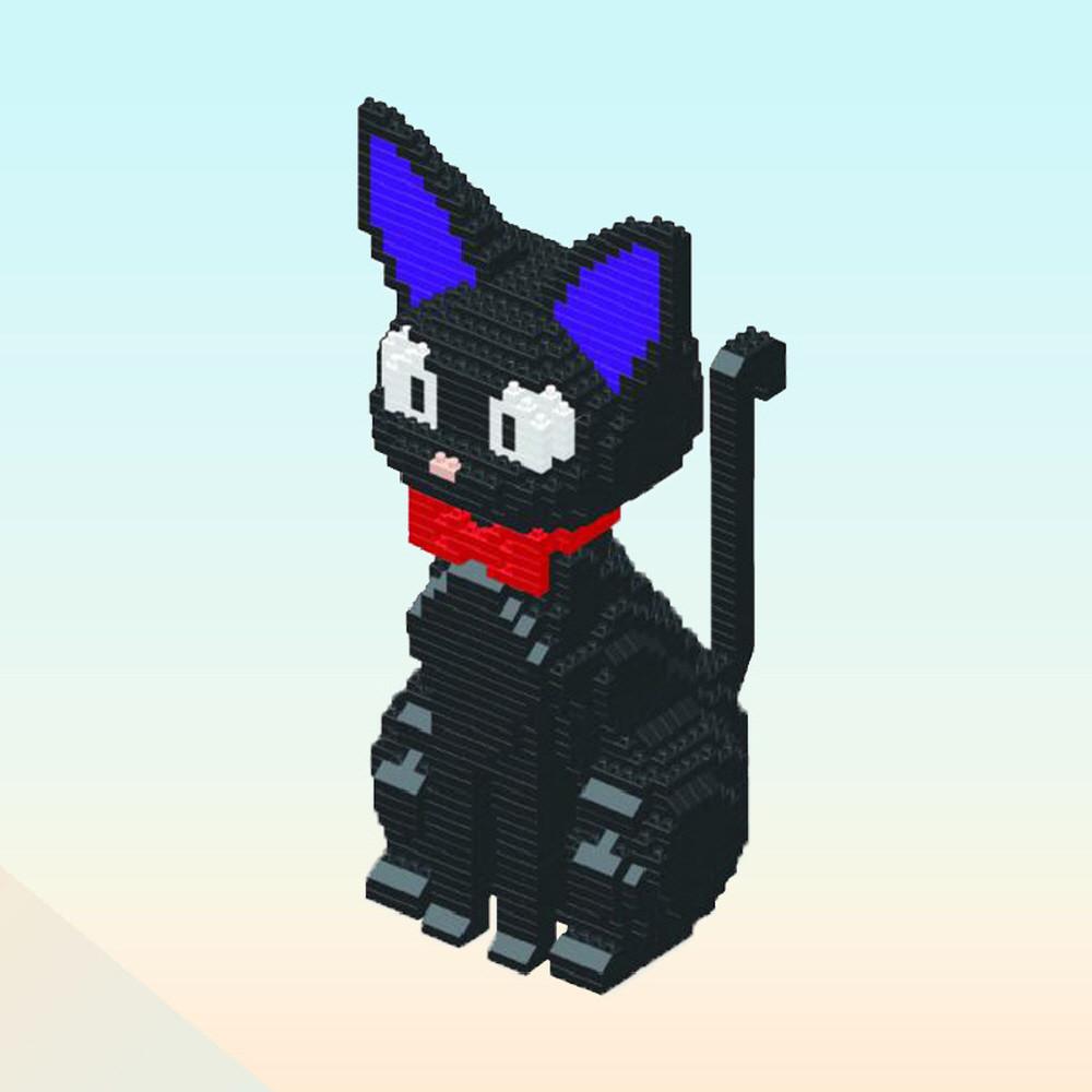 마녀배달부 키키 고양이 지지 레고 블럭 인형 1780PCS