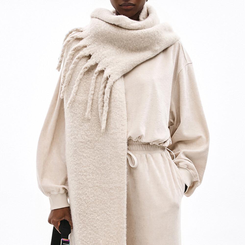 빔바이롤라 아이보리 로고 머플러 B216RII004IVF