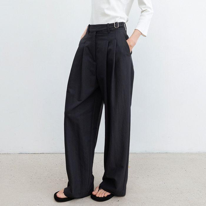[2차 리오더] Gurkha Tuck Pants_Charcoal