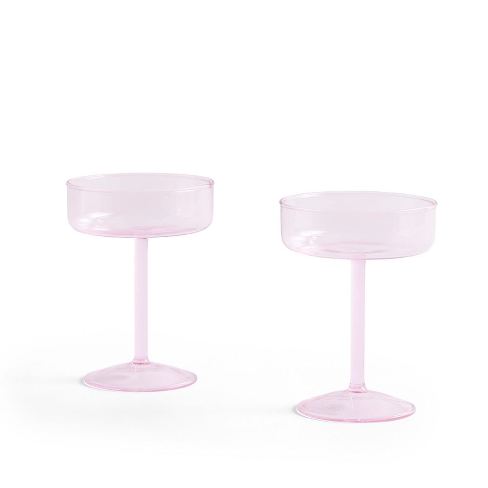 HAY 틴트 쿠프 글래스 Tint Coupe Glass Set of 2 / pink (AD110-A668-AF07)