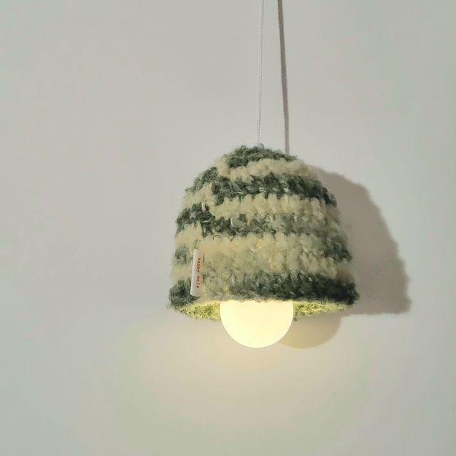 [made]폼폼 뜨개 무드등 (당기는전구)