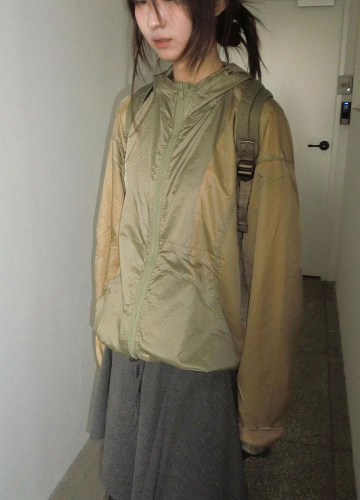 Sheer Hood, Zip-Up