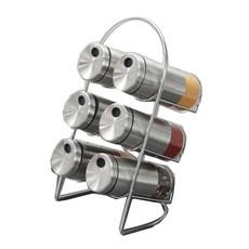 NHB 스테인레스 써클형 양념통 세트, 양념통 6p + 거..., 1세트