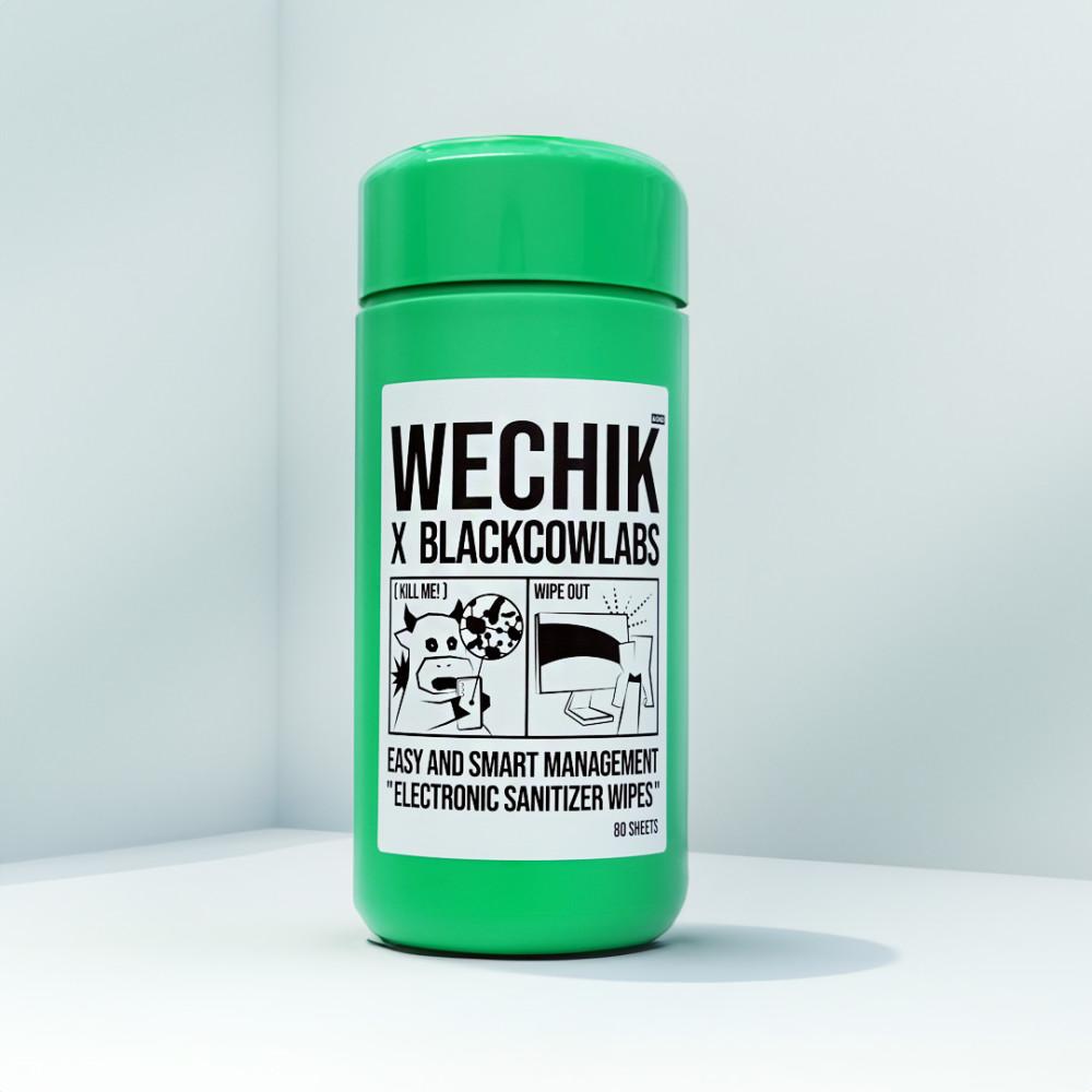 잇섭 블랙카우랩스X위칙 전자제품 티슈 살균 소독 (80매) 1개