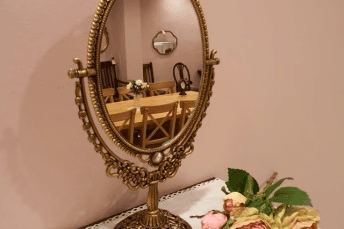 빈티지 앤틱 스탠드 인테리어 양면 거울