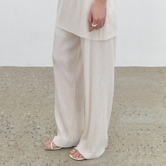 [1차 리오더][주리 착용] Pleats banding pants_2colors