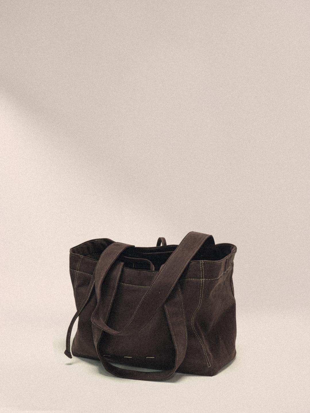 VINTAGE CANVAS BAG - BROWN