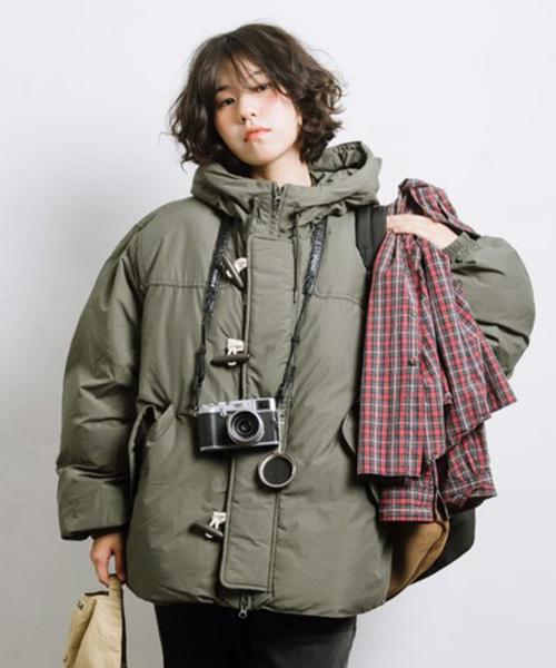 코드그라피(CODEGRAPHY)  더플 후드 패딩_카키 - 사이즈 & 후기 | 무신사