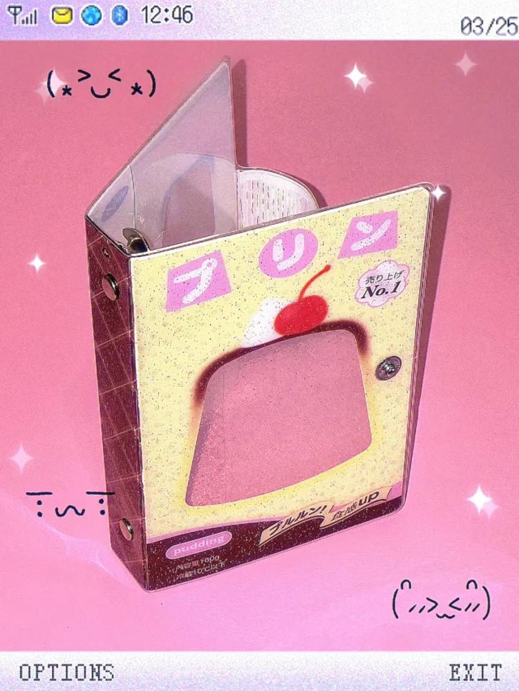 수심 Pudding Clover Binder 푸딩 클로버 다이어리 바인더 A6 A7 PVC