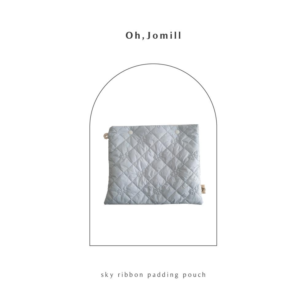 스카이 리본 패딩태블릿파우치 아이패드파우치 북파우치