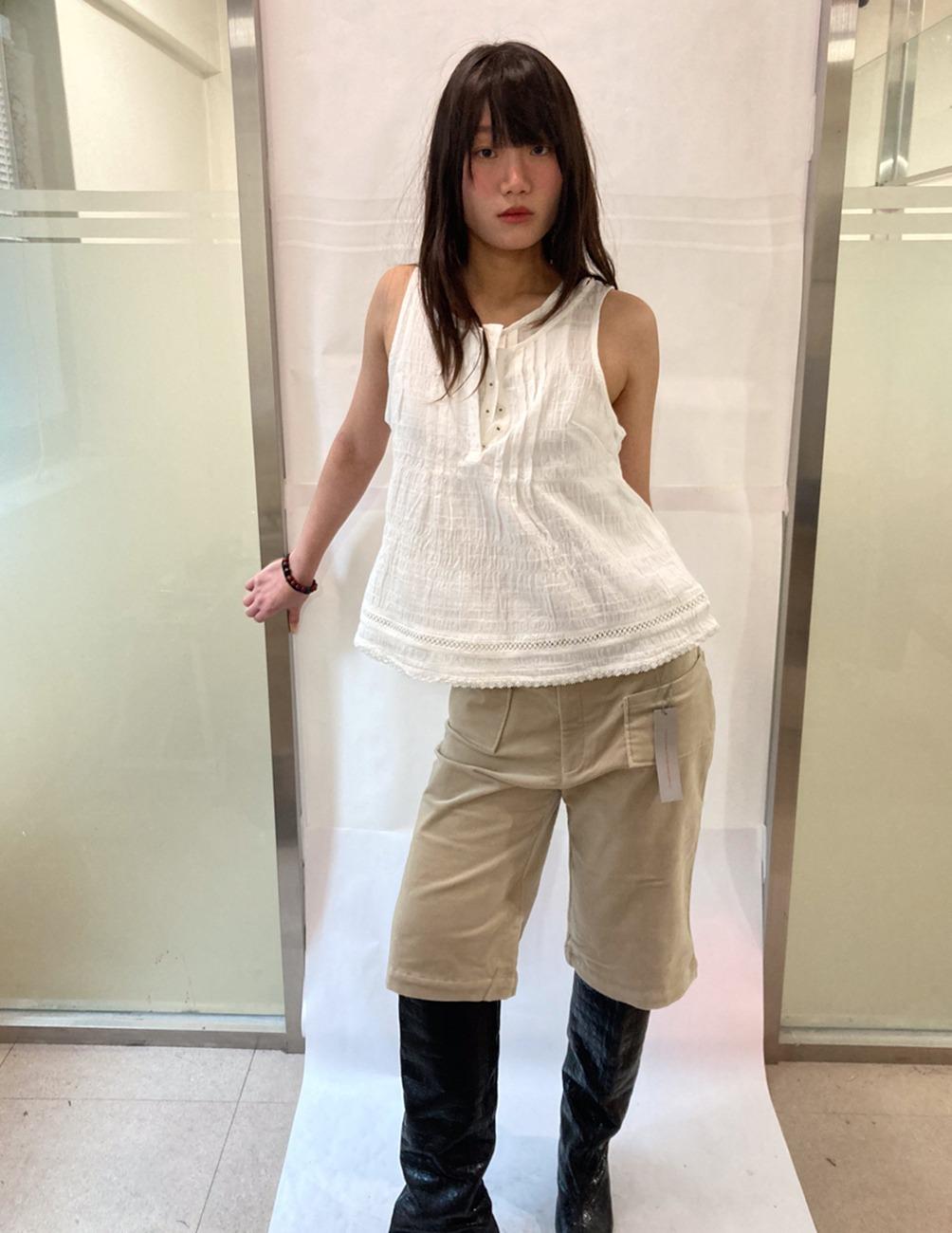 Light jacquard cotton top
